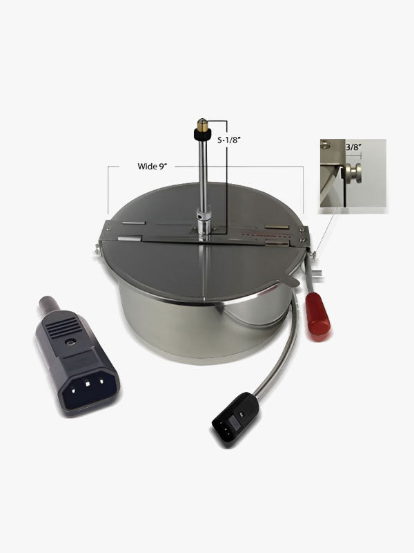 8 OZ METAL POPCORN BOWL without Teflon