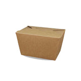 Brown kraft paper tray 1000ml closed