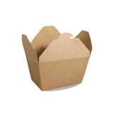Brown kraft paper tray 1000 ml opened
