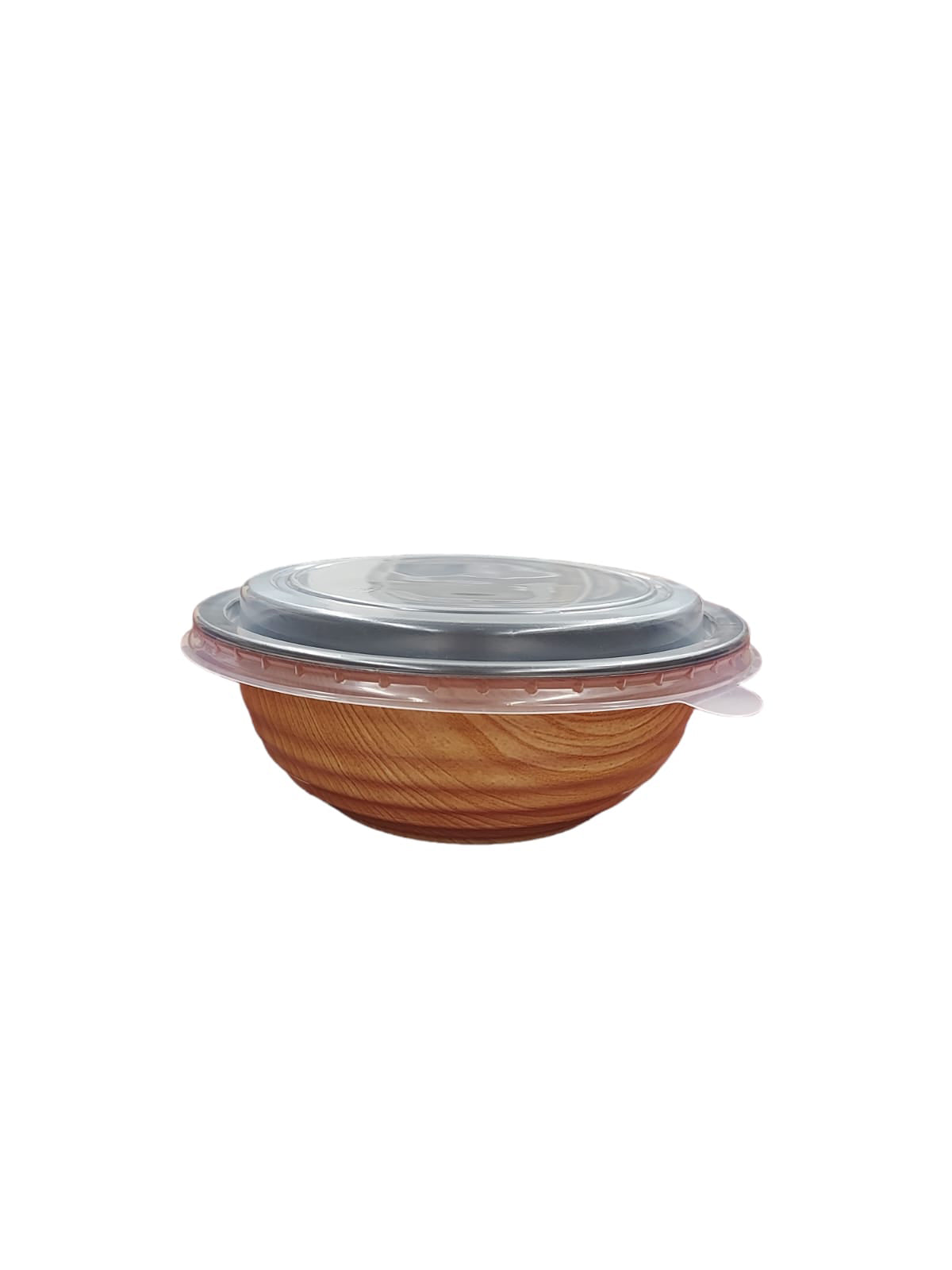 Plastic Bowl with Wooden Outer