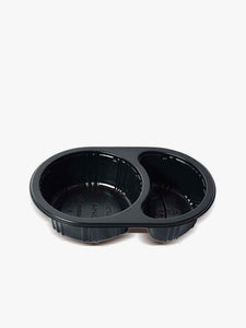 Plastic Tray Dual Compartments